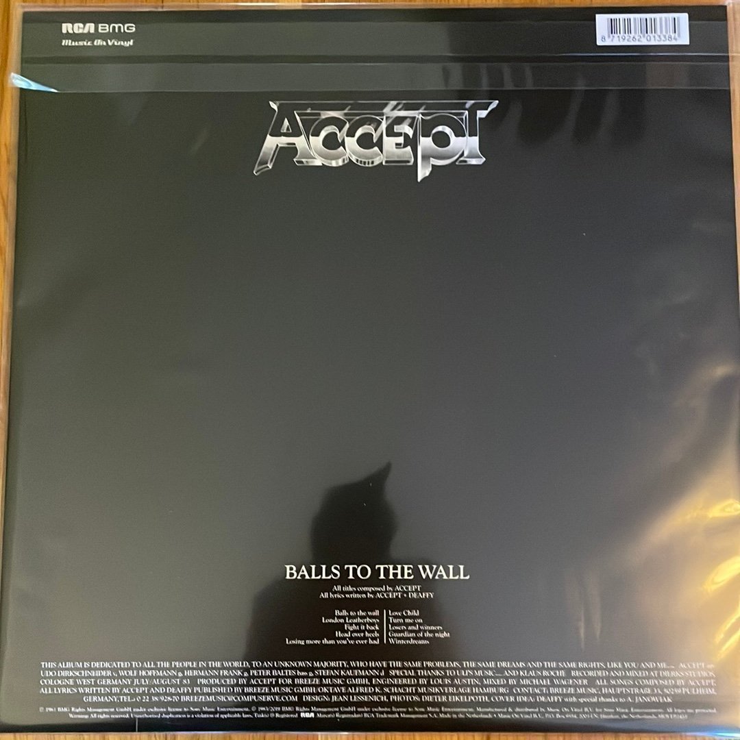 Accept – Balls to the Wall – Music On Vinyl – 2019 – EU – NY! - Bild 3